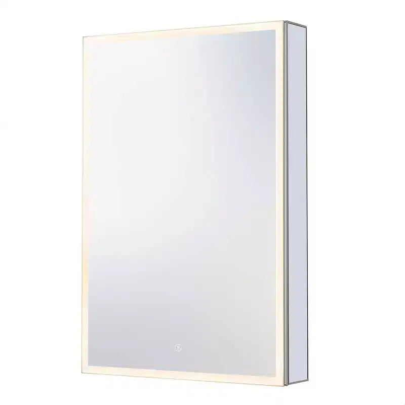 Fine Fixtures Frameless Mirrored Medicine Cabinet with LED Lighting