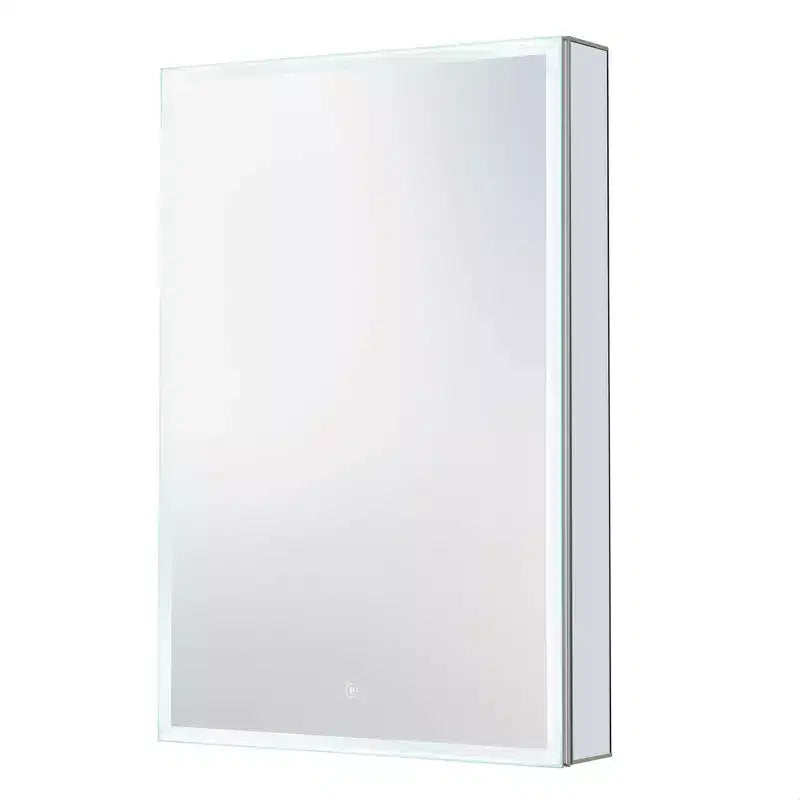 Armoire à pharmacie miroir sans cadre avec éclairage LED
