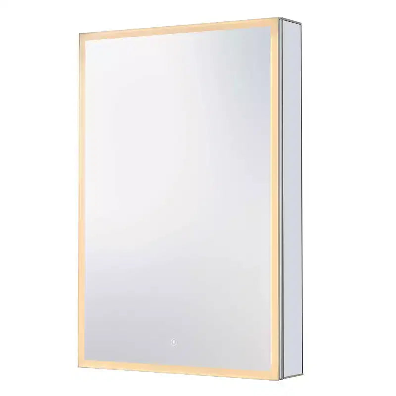 Armoire à pharmacie miroir sans cadre avec éclairage LED