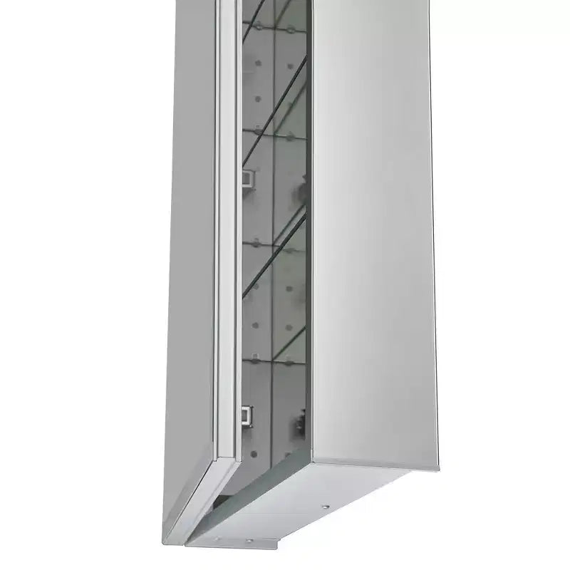 Armoire à pharmacie miroir sans cadre avec éclairage LED