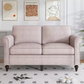 Mjkone Modern 2-Seater Sofa Couches with Solid Wood Frame and 4 Gourd Shapes Legs For Living Room