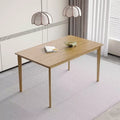 MAYEERTY Original Wood Color Rectangular Dining Table, Scandinavian Simple Multi-Function Table for Home Office