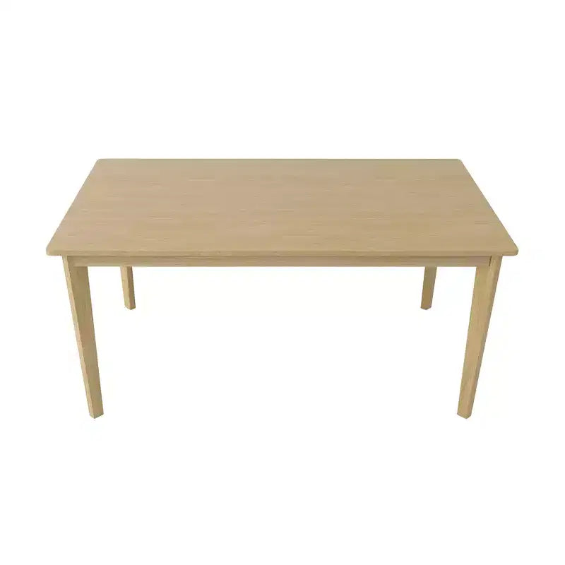 Table de salle à manger rectangulaire couleur bois naturel, table scandinave simple multifonctionnelle pour bureau à domicile