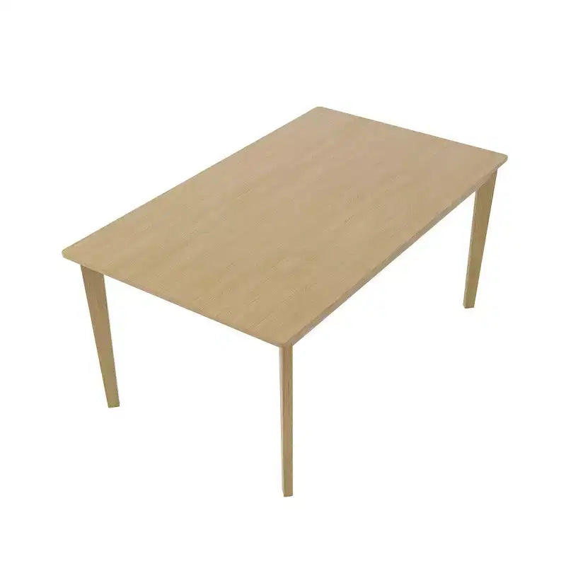 Table de salle à manger rectangulaire couleur bois naturel, table scandinave simple multifonctionnelle pour bureau à domicile