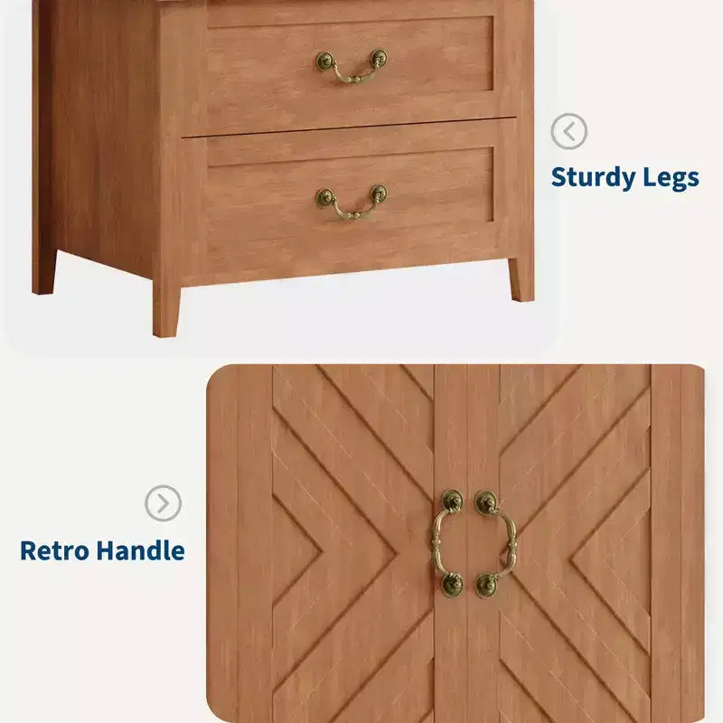 Grande Armoire en Bois en Forme de V de 180 cm, 2 Portes et Tiroirs, Tringle à Suspendre, Grand Meuble de Rangement Autonome, Marron