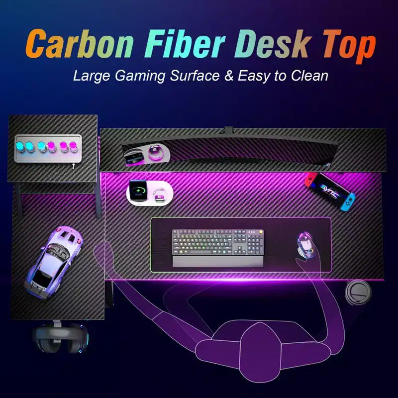 Bureau de jeu noir de 39 pouces, petite table d'ordinateur en L avec support d'écran, étagères de rangement, bureau d'angle moderne pour gamer, économiseur d'espace pour salle PC