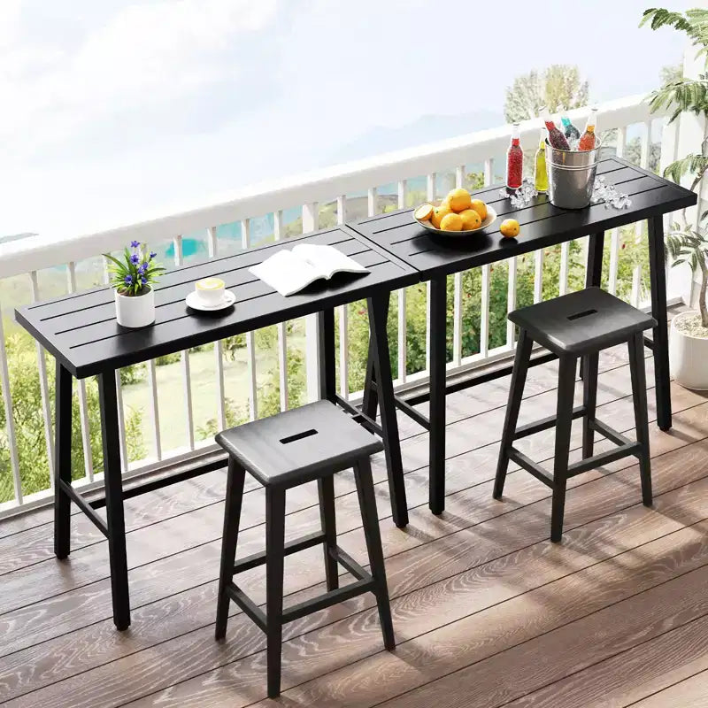 Table à manger rectangulaire en métal pour 4 à 6 personnes avec pédale de commande au pied