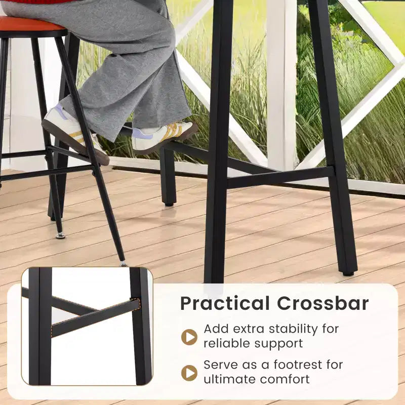 Table à manger rectangulaire en métal pour 4 à 6 personnes avec pédale de commande au pied