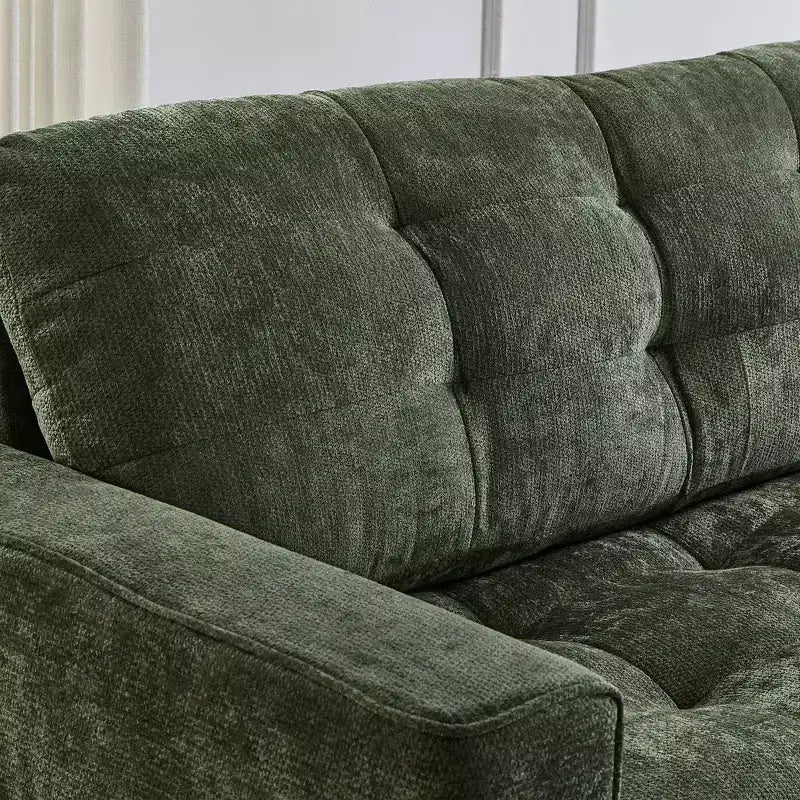 Canapé d'angle 126" avec console centrale, porte-gobelets, section en U, haut-parleurs Bluetooth intégrés et 2 poufs de rangement pour salon
