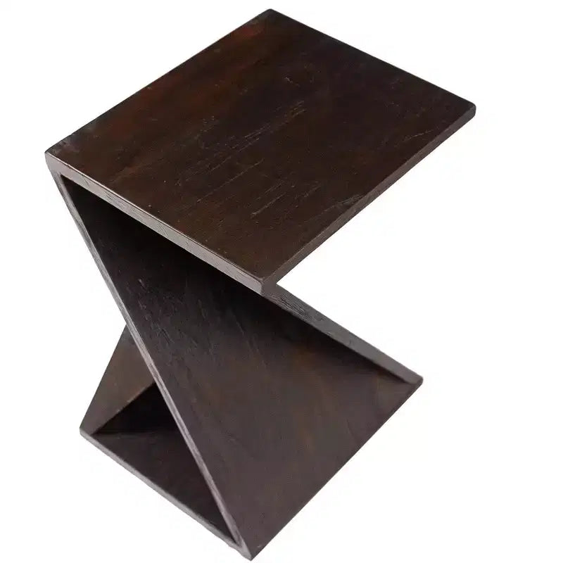 Tabouret torsadé de douche et de bain en teck nordique foncé - Marron foncé